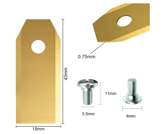 54 XL Robotic Mower Blades 43mm image 0