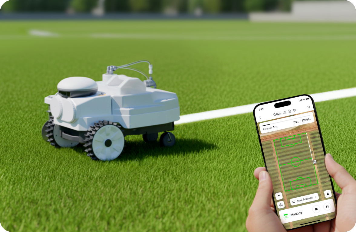 FJD PaintMaster Mini — Autonomous Sports Field Line Marker image 0